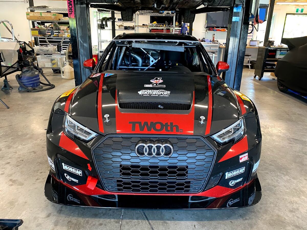 Audi race car windshield replacement by QuickGlass in Ottawa