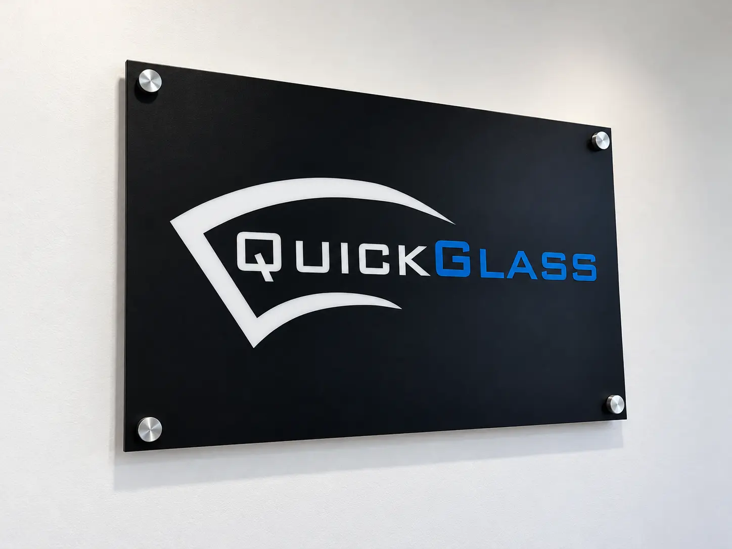 QuickGlass plaque